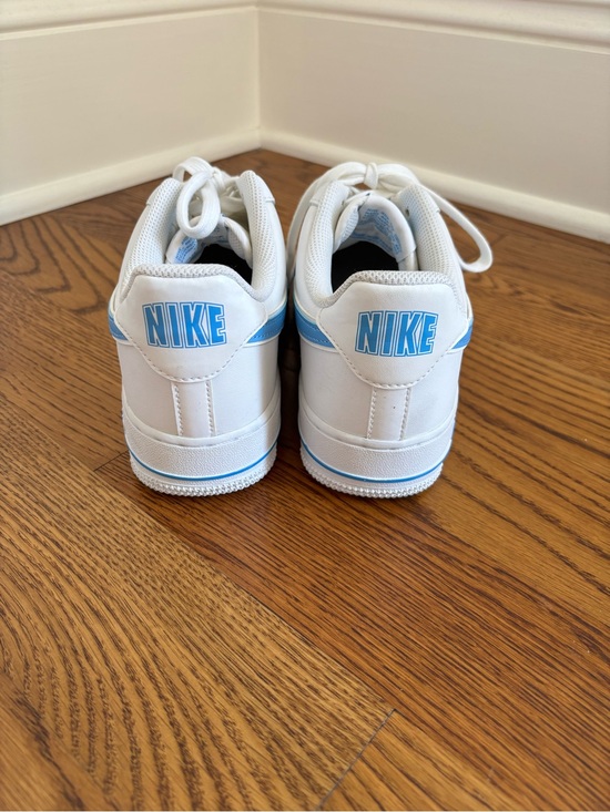 University Blue Nike Air Force 1 White Sneakers main image 6